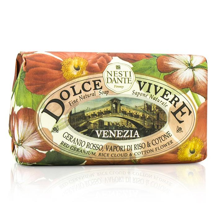 Dolce Vivere Fine Natural Soap - Venezia - Red Geranium, Rice Cloud & Cotton Flower - 250g/8.8oz
