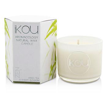 Eco-luxury Aromacology Natural Wax Candle Glass - Zen (green Tea & Cherry Blossom) - 85g