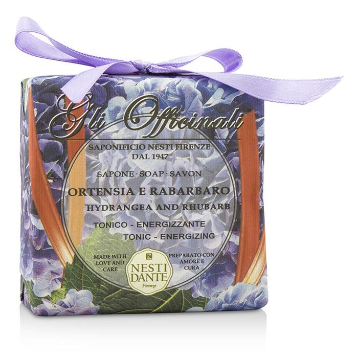 Gli Officinali Soap - Hydrangea & Rhubarb - Tonic & Energizing - 200g/7oz