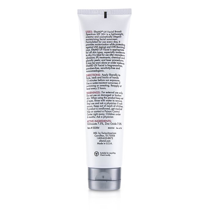 Uv Facial Moisturizing Facial Sunscreen Spf 30 - For Dry & Post Procedure Skin - 85g/3oz