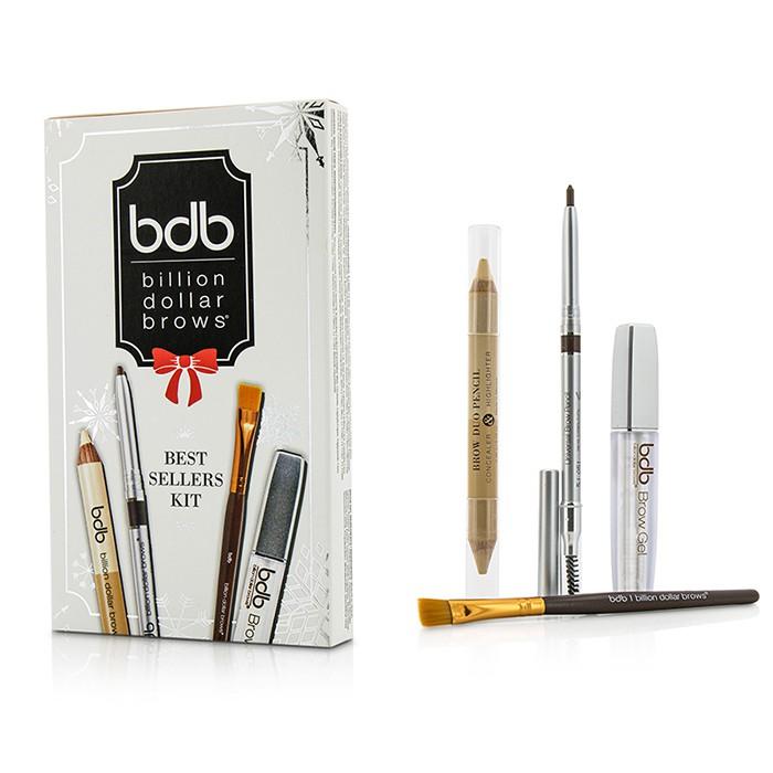 Best Sellers Kit: 1x Universal Brow Pencil 0.27g/0.009oz, 1x Brow Duo Pencil 2.98g/0.1oz, 1x Smudge Brush, 1x Brow Gel 3ml/0.1oz - 4pcs