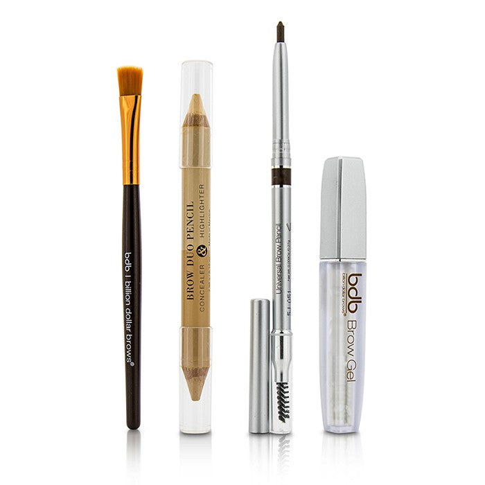 Best Sellers Kit: 1x Universal Brow Pencil 0.27g/0.009oz, 1x Brow Duo Pencil 2.98g/0.1oz, 1x Smudge Brush, 1x Brow Gel 3ml/0.1oz - 4pcs