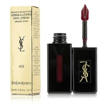 Rouge Pur Couture Vernis A Levres Vinyl Cream Creamy Stain - # 409 Burgundy Vibes - 5.5ml/0.18oz