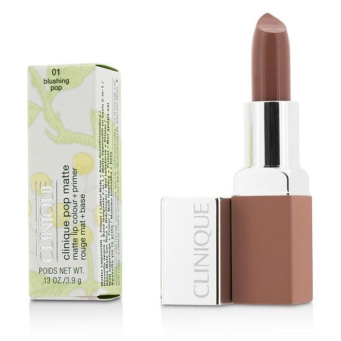 Pop Matte Lip Colour + Primer - # 01 Blushing Pop - 3.9g/0.13oz