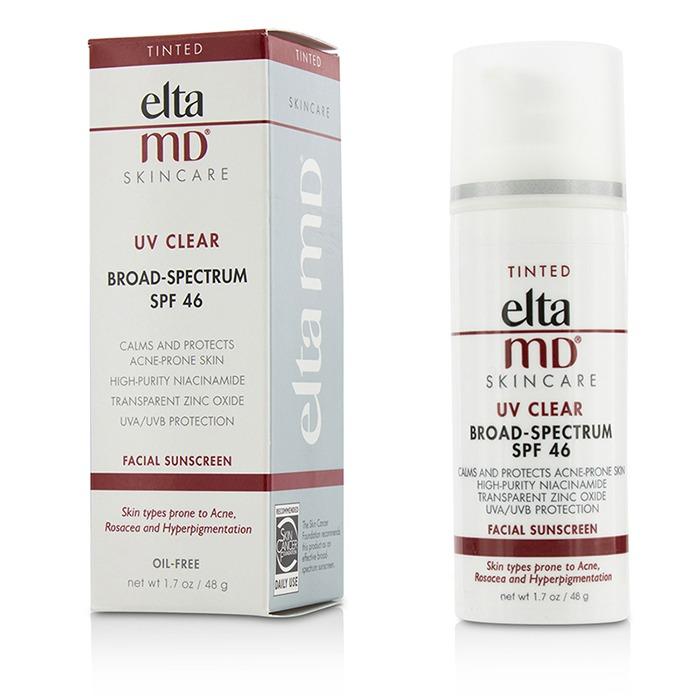 Uv Clear Facial Sunscreen Spf 46 - For Skin Types Prone To Acne, Rosacea & Hyperpigmentation - Tinted - 48g/1.7oz