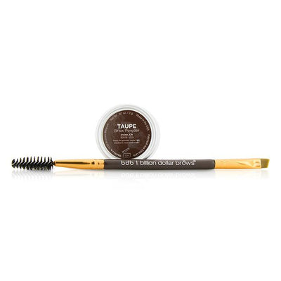 60 Seconds To Beautiful Brows Kit (1x Brow Powder, 1x Dual Ended Brow Brush) - Taupe - 2pcs