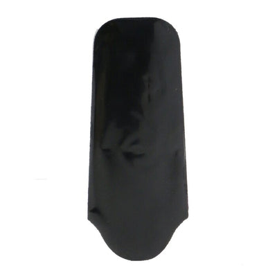 Horn Mustache Comb - Black Suedine - 1pc