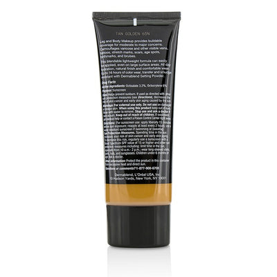 Leg And Body Make Up Buildable Liquid Body Foundation Sunscreen Broad Spectrum Spf 25 - #tan Golden 65n - 100ml/3.4oz