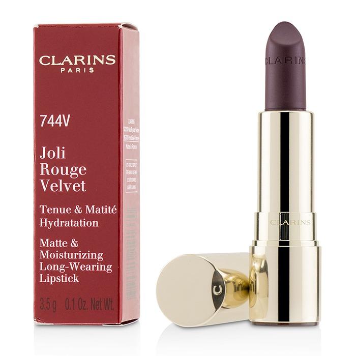 Joli Rouge Velvet (matte & Moisturizing Long Wearing Lipstick) - # 744v Plum - 3.5g/0.1oz