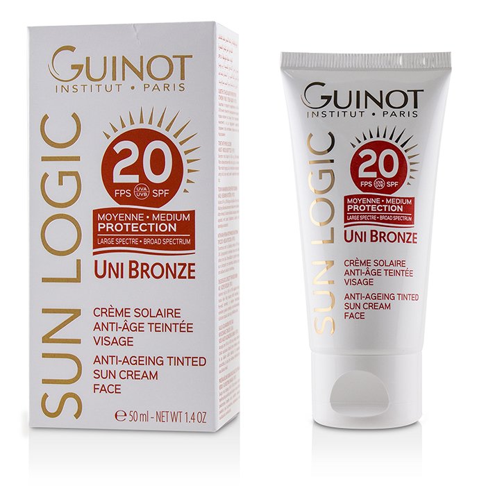 Sun Logic Uni Bronze Anti-ageing Tinted Sun Cream For Face Spf 20 - 50ml/1.4oz