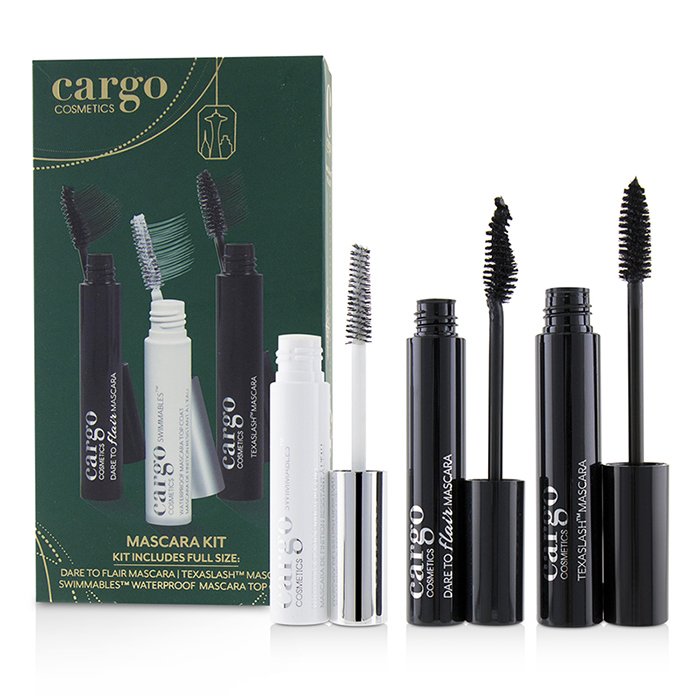 Mascara Kit: 1x Dare To Flair Mascara, 1x Texalash Mascara, 1x Swimmables Waterproof Mascara Topcoat - 3pcs