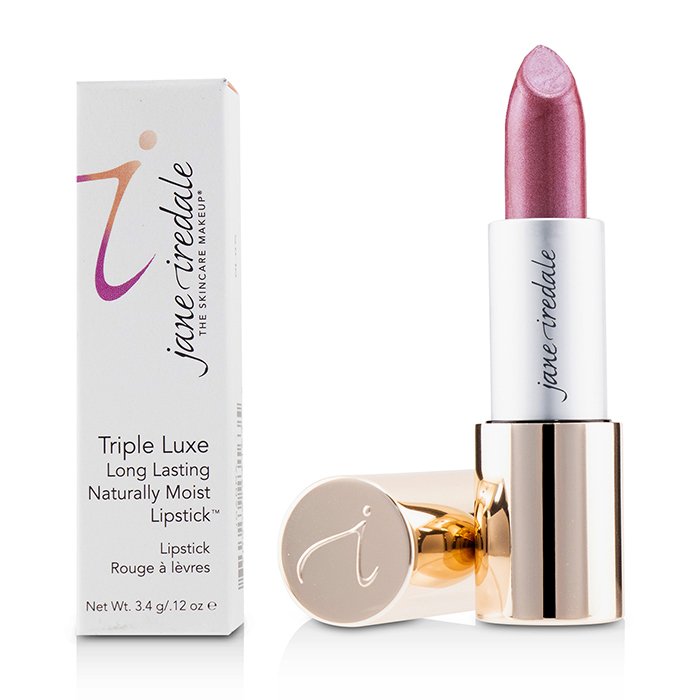 Triple Luxe Long Lasting Naturally Moist Lipstick - # Rose (light Merlot) - 3.4g/0.12oz