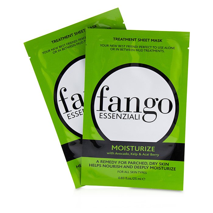 Fango Essenziali Moisturize Treatment Sheet Masks - 4x25ml/0.83oz