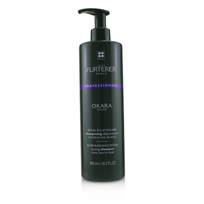 Okara Silver Silver Radiance Ritual Toning Shampoo - Gray, White Hair (salon Product) - 600ml/20.2oz