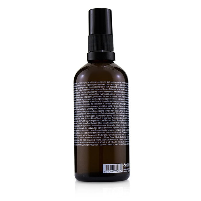 Detox Toner - Hydrolyzed Algin, Peptide-33 & Rhodiola Rosea Extract - 100ml/3.38oz