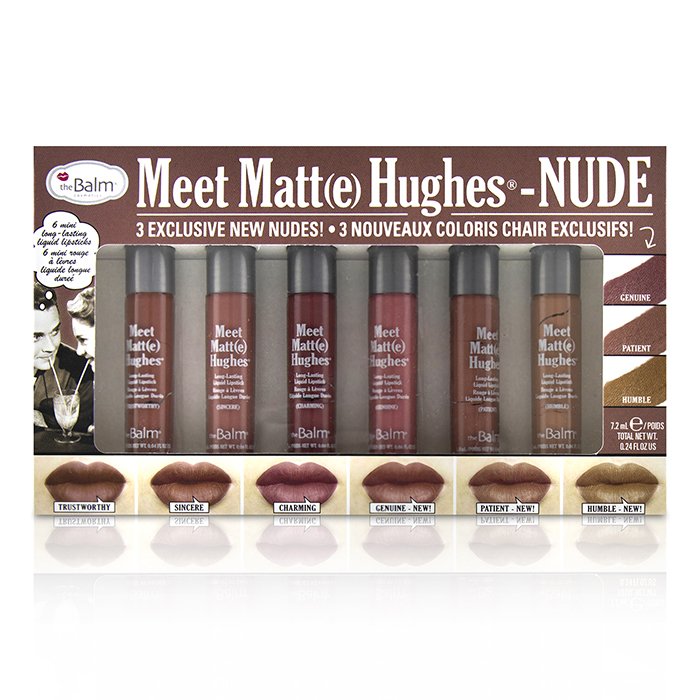 Meet Matt(e) Hughes 6 Mini Long Lasting Liquid Lipsticks Kit  - Nude - 6x1.2ml/0.04oz