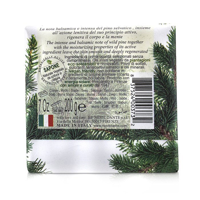 Marsiglia Toscano Triple Milled Vegetal Soap - Pino Selvatico - 200g/7oz