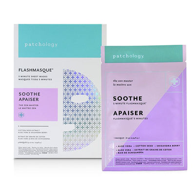 Flashmasque 5 Minute Sheet Mask - Soothe - 4x21ml/0.74oz