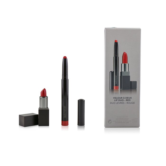 Velour A Deux Lip Duo (2x Lipstick) - Red - 2pcs