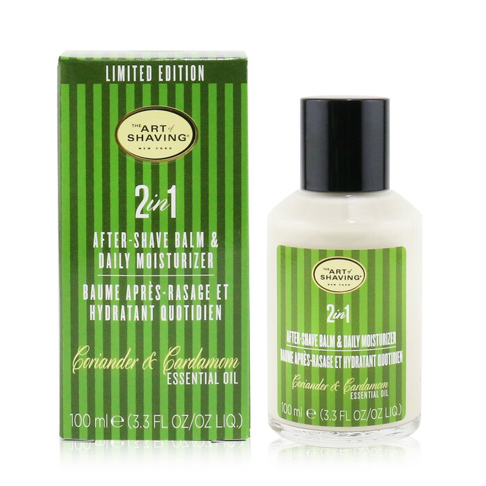 2 In 1 After-shave Balm & Daily Moisturizer - Coriander & Cardamom Essential Oil (limited Edition) - 100ml/3.3oz
