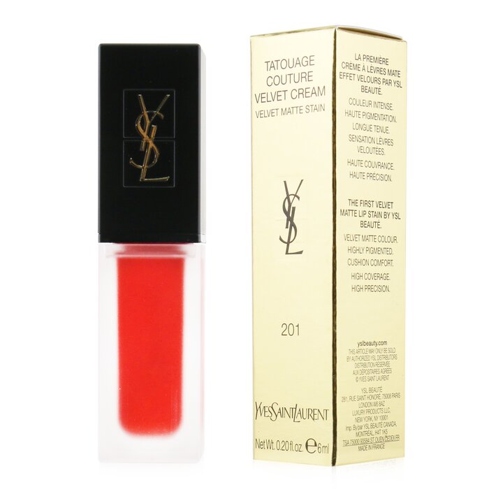 Tatouage Couture Velvet Cream Velvet Matte Stain - # 201 Rouge Tatouage - 6ml/0.2oz