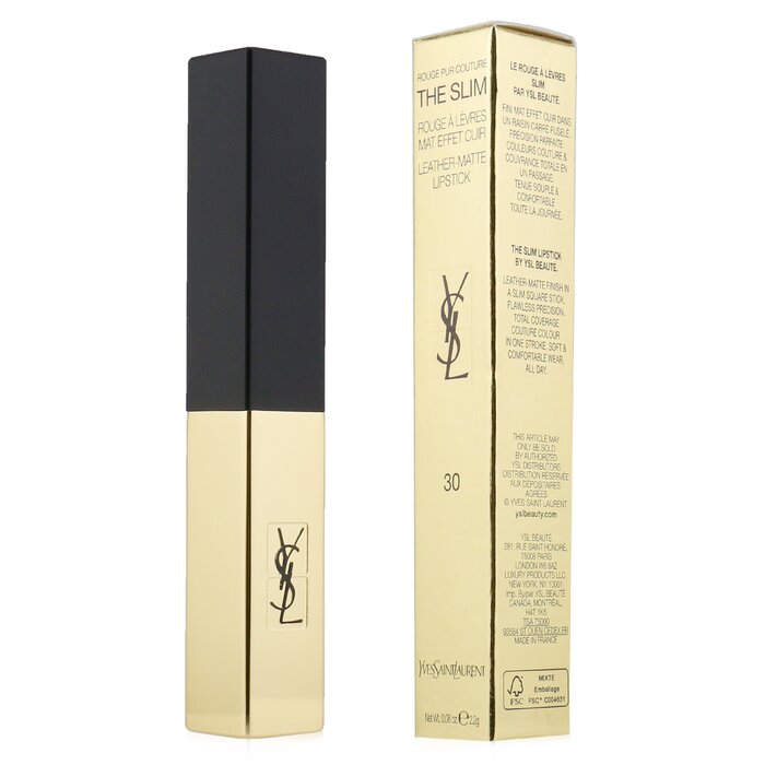 Rouge Pur Couture The Slim Leather Matte Lipstick - # 30 Nude Protest - 2.2g/0.08oz