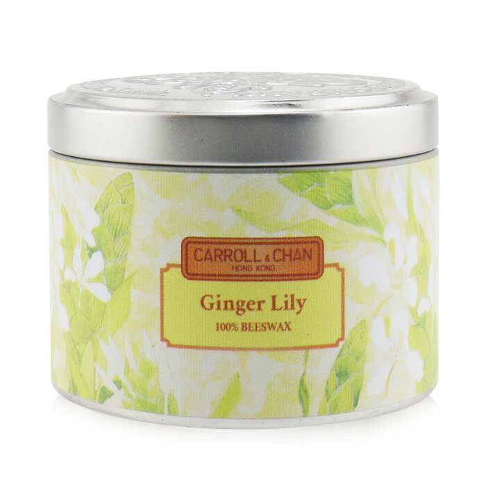 100% Beeswax Tin Candle - Ginger Lily - (8x6) cm