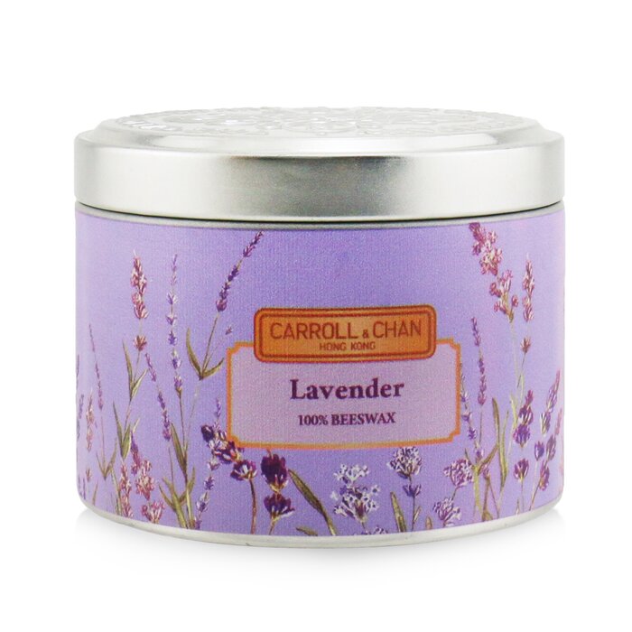 100% Beeswax Tin Candle - Lavender - (8x6) cm