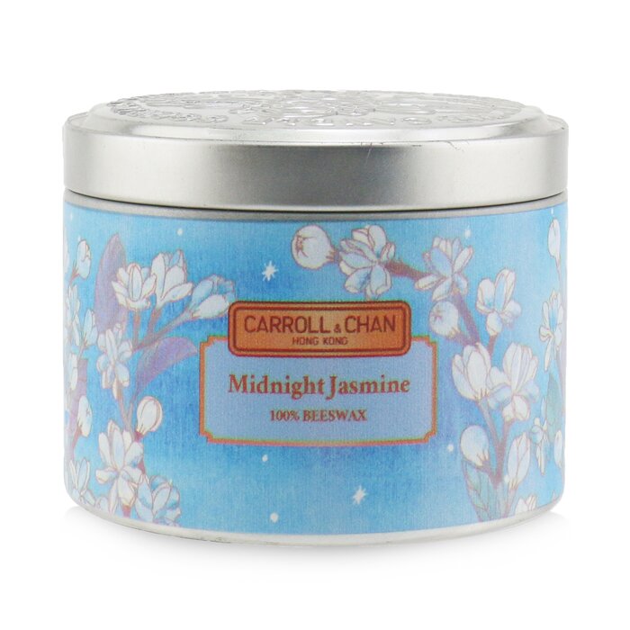 100% Beeswax Tin Candle - Midnight Jasmine - (8x6) cm