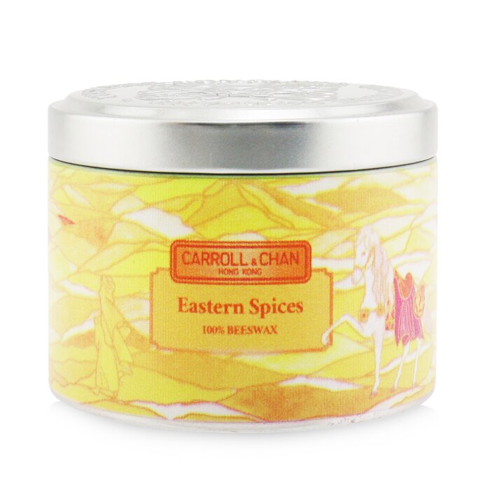 100% Beeswax Tin Candle - Eastern Spices - (8x6) cm