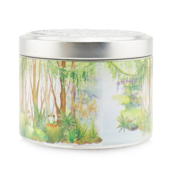 100% Beeswax Tin Candle - Tropical Forest - (8x6) cm