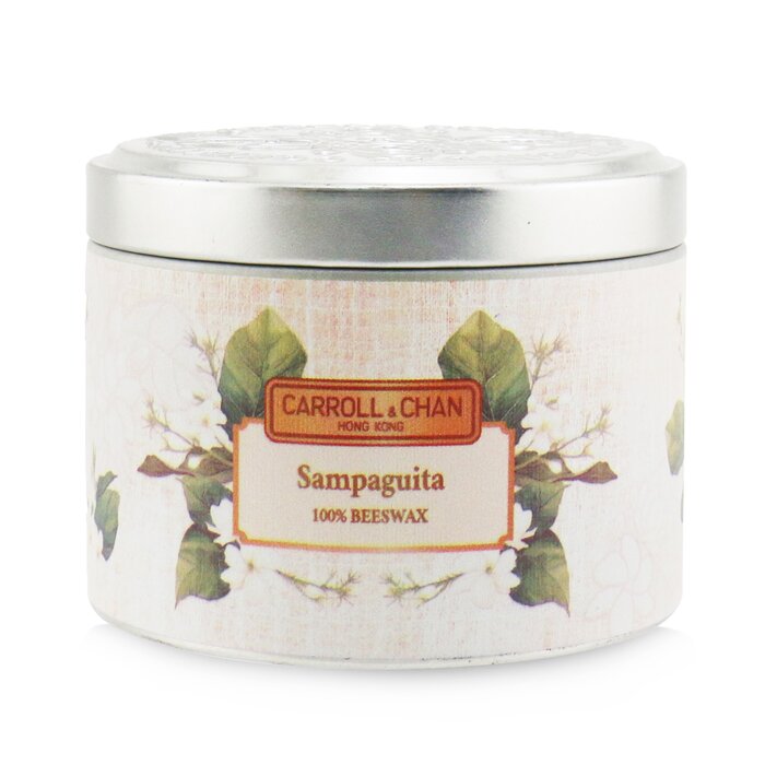 100% Beeswax Tin Candle - Sampaguita - (8x6) cm