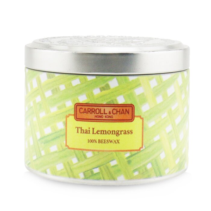 100% Beeswax Tin Candle - Thai Lemongrass - (8x6) cm