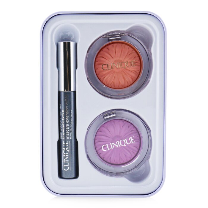 Jet Set Travel Ready Eyes & Cheeks:  2x Cheek Pop + 1x Lash Power Mascara - 3pcs