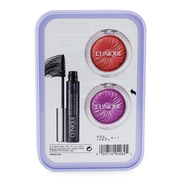 Jet Set Travel Ready Eyes & Cheeks:  2x Cheek Pop + 1x Lash Power Mascara - 3pcs