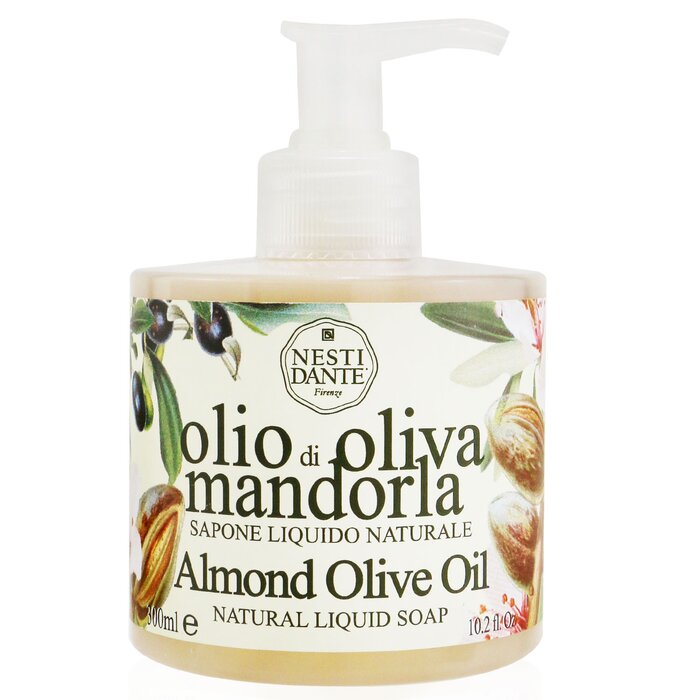 Natural Liquid Soap - Almond Olive Oil - 300ml/10.2oz