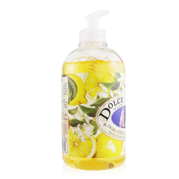 Dolce Vivere Vegan Liquid Soap - Capri - Orange Blossom, Frosted Mandarine & Basil - 500ml/16.9oz