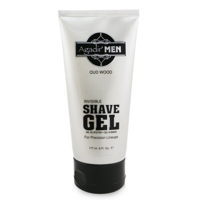 Agadir Men Invisible Shave Gel - Oud Wood - 177ml/6oz