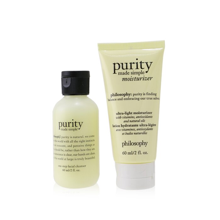 2-pieces Get Set: One-step Facial Cleanser 60ml + Ultra-light Mosturizer 60ml - 2pcs+1pouch