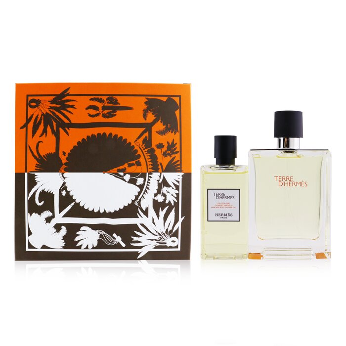 Terre D'hermes Coffret: Eau De Toilette Spray 100ml/3.3oz + Hair And Body Shower Gel 80ml/2.7oz - 2pcs