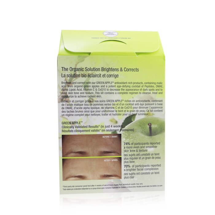 Brightening Solutions Set: 1x Green Apple Brightening Gel Cleanser - 60ml/2oz + 1x Green Apple Age Defy Serum - 7.8ml/0.26oz +  1x Green Apple Age