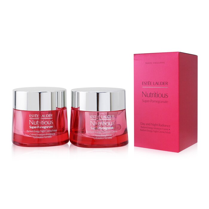 Nutritious Super-pomegranate Day & Night Radiance Set: Moisture Creme 50ml+ Night Creme/mask 50ml - 2pcs