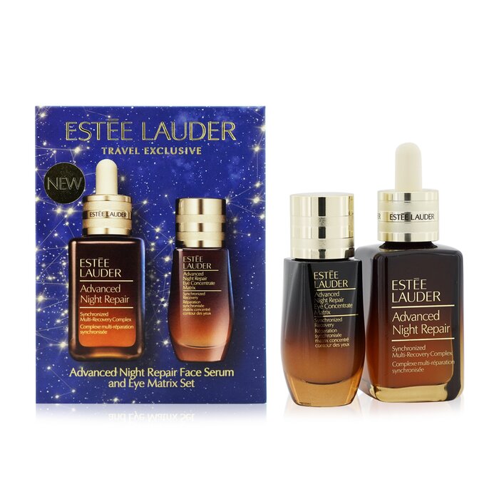 Advanced Night Repair Set: Synchronized Multi-recovery Complex 50ml+ Eye Concentrate Matrix 15ml - 2pcs