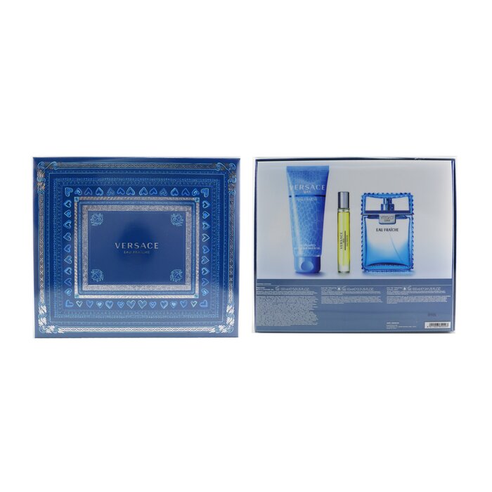 Eau Fraiche Coffret: Eau De Toilette Spray 100ml/3.4oz + Bath&shower Gel 150ml/5oz + Eau De Toilette Spray 10ml/0.3oz - 3pcs