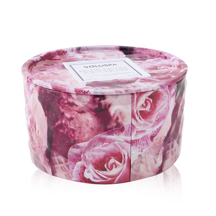 2 Wick Tin Candle - Rose Petal Ice Cream - 170g/6oz