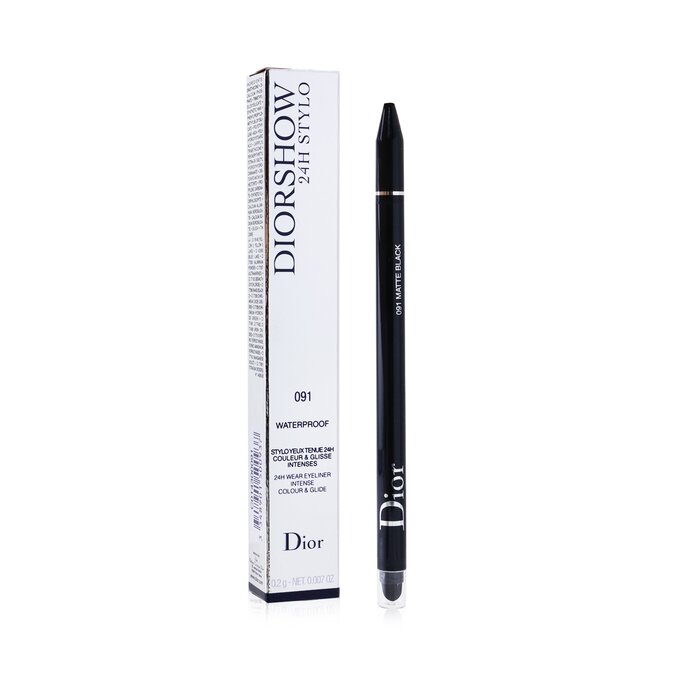 Diorshow 24h Stylo Waterproof Eyeliner - # 091 Matte Black - 0.2g/0.007oz