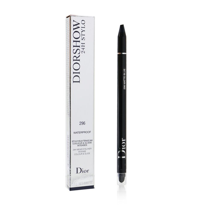 Diorshow 24h Stylo Waterproof Eyeliner - # 296 Matte Blue - 0.2g/0.007oz