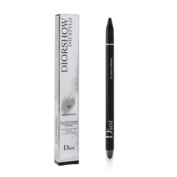 Diorshow 24h Stylo Waterproof Eyeliner - # 781 Matte Brown - 0.2g/0.007oz