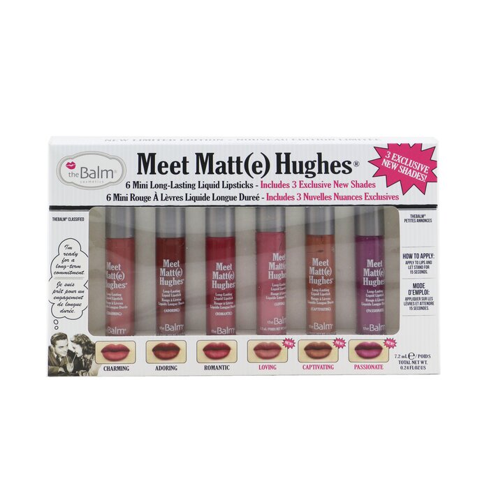 Meet Matt(e) Hughes 6 Mini Long Lasting Liquid Lipsticks Kit - Vol. 3 - 6x1.2ml/0.04oz