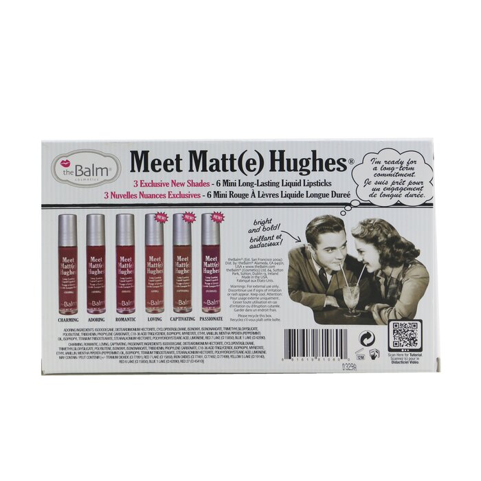 Meet Matt(e) Hughes 6 Mini Long Lasting Liquid Lipsticks Kit - Vol. 3 - 6x1.2ml/0.04oz